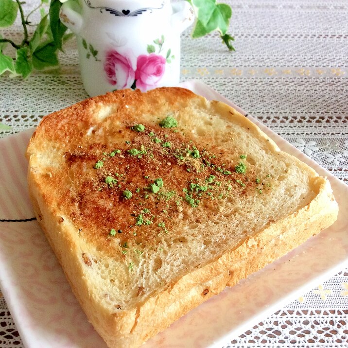 [メープルきな粉青汁シナモン]ライ麦トースト